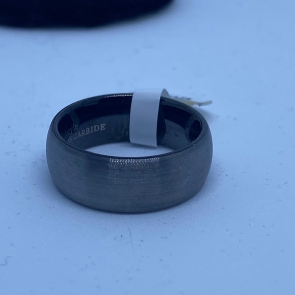 Tungsten Rings for Men’s Wedding Band Gray Ring 8mm Size‎ 8 - Picture 6 of 7